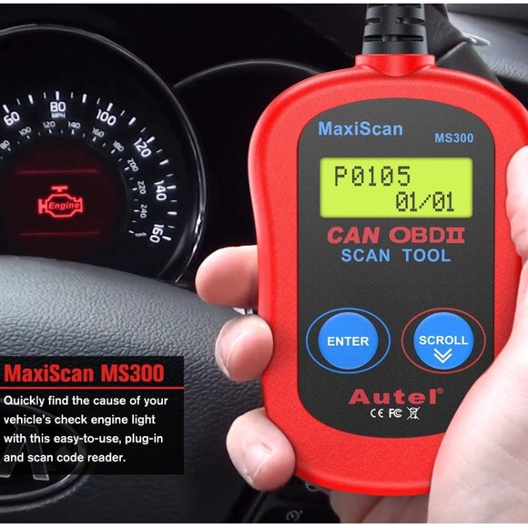 New Autel MS300 OBD2 Scanner Code Reader, Turn Off Check Engine Light - Picture 1 of 15